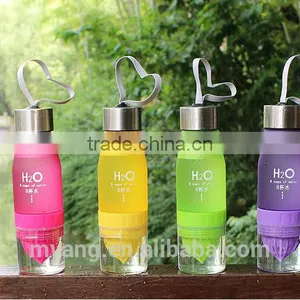 Stock! H20 8 Cups of Water Lemon Bottle 600-700ML H2O Colored Lemon Bottle With Heapest Price, Low Moq, Paypal Acceptable thumbnail-3