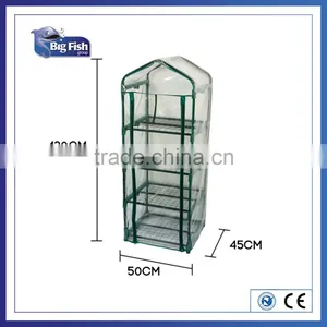 Apollo Happy Planter Replacement Cover 4-Tier Portable Mini PVC Greenhouse With Four Steel Shelves and Clear Replacement Cover thumbnail-2