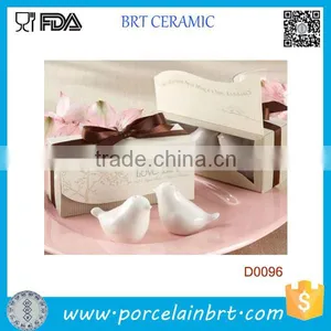 Cute Love Bird Pair Salt Pepper Ceramic Shaker Wedding Favor thumbnail-1