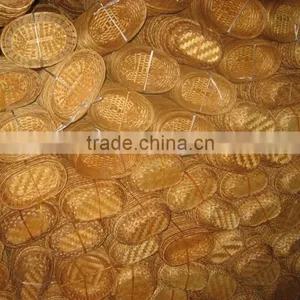 Vietnam Straw Basket Bamboo Bread Basket thumbnail-3