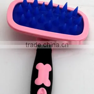 CY108 Silicone Comb Cat and Dog Fur Cleaner Pets Hair Comb thumbnail-6
