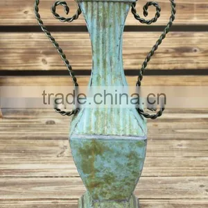 European Style Shabby Chic Home Decor Metal Vase thumbnail-1