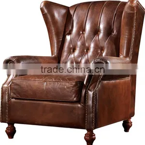 2016high Quality Retro Vintage Leather Leisure Chair for Living Room C612# thumbnail-1