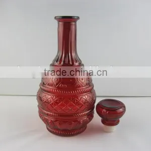 Red Color Wine Bottle Glass Bottles for Sale thumbnail-1