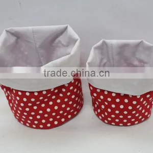 6" Indoor Decorative Fabric Flower Bag thumbnail-2