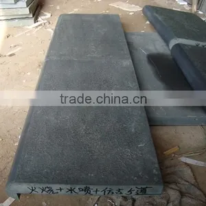 Antique Black Basalt Tiles Swimming Pool Tiles Black Basalt Swimming Pool Coping thumbnail-1