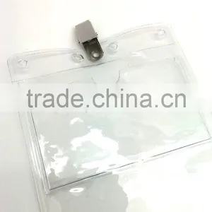 4"*8" ID Badge Holder With Metal Clip, Name Tag Holder, ID Card Holder With Clip thumbnail-3