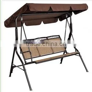 Customized 3 Person Canvas Hanging Swing Chair Outdoor Swing Chair for Hot Sale thumbnail-1