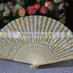 Beautiful Fabric Bamboo Fan for Ladies thumbnail-4