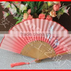 High Quality Bamboo Japanese Silk Gift Fan thumbnail-1