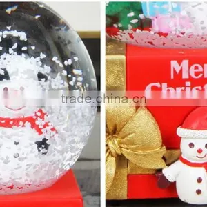Hot Sale Gifts Musical Christmas Snow Globe Handwork Christmas Snow Globe thumbnail-4