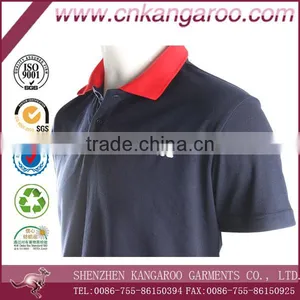 2016 Black Cotton Mens Polo Shirt thumbnail-3