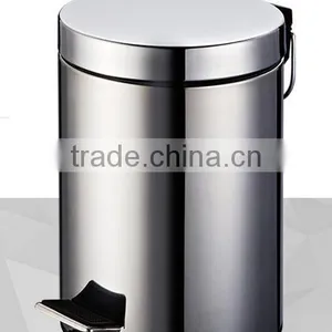 Home Used Indoor Metal Waste Bin With Swing Cover thumbnail-1