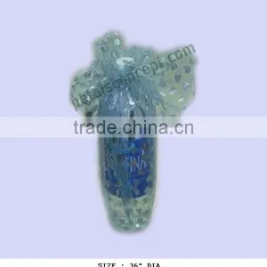 Printed Tissue Bottle Wrapper With Drawstring thumbnail-1