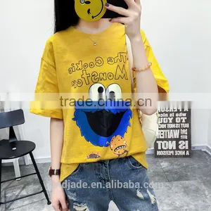 Women Summer Fashion Customized Letter Print t Shirt Casual Short Sleeve t Shirt thumbnail-5