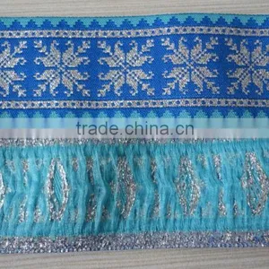 Custom High Quality Metal Yarn Jacquard Ribbon for Decoration thumbnail-2