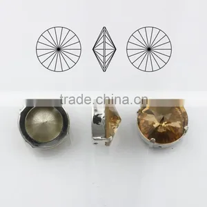 Yiwu Wholesale Lead Free Rivoli Glass Beads for Wedding Decoration thumbnail-1