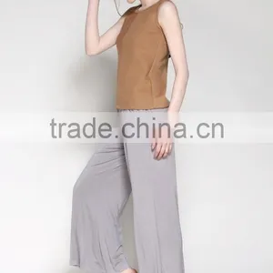 New Arrival Loose House Rayon Night Pants for Girls Wholesale thumbnail-2