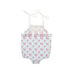 Flower Lace Baby Girl Romper Baby Floral Romper With Tassels thumbnail-5