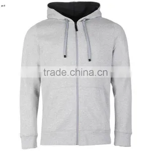 Kangaroo Pocket Customized Wholesale Plain Black Hoodie thumbnail-4