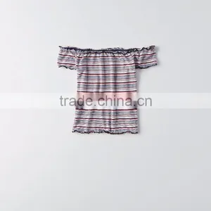 MGOO Wholesale Wrapped Chest Women Tunic Tops Stripe Printing Hot Girls Sexy Tank Top thumbnail-5