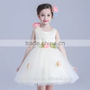Summer Sleeveless Dresses for Girls 11 Year Pink Yellow White Floral Children's Night Dress thumbnail-1