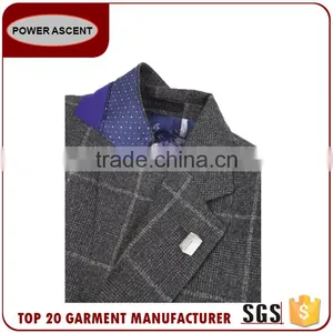 2017 Made In China Vintage Trendy Checked Suit Jacket Blazer Men Suit thumbnail-3