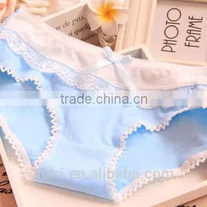 Gift Boxed Lace Ladies Underwear Cotton Blue Panties Lovely Girls Women Briefs 41 thumbnail-2
