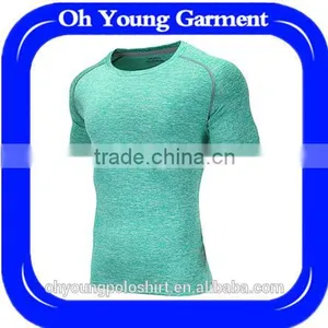 Custom Men Bodybuilding Gym Fitness t Shirt Tight Fit Strech T-shirts Wholesale uk thumbnail-1
