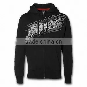 Men Fancy CVC/cotton Full Zipper Sweatshirt no Hood thumbnail-1