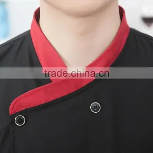 Cusomize Black OEM Design Supply Catering Uniforms,italian Restaurant Uniforms for Men Wholesale thumbnail-3