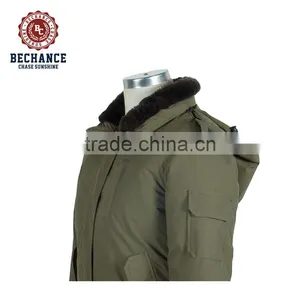 Mens Winter Jacket With Polyester Cotton Padding Stand Collar Padded Jacket thumbnail-5
