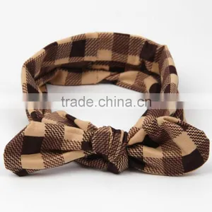 Wholesale Checked Headband ,Cotton Hairbands thumbnail-3