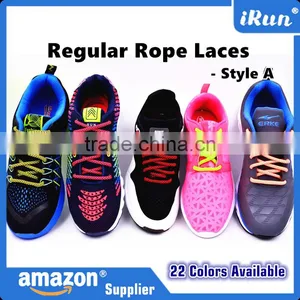 Customized Rope Laces With Plastic Tips - Muti-colored Sports Rope Shoelaces - Retail Packaging - Customized Length Acceptable thumbnail-5
