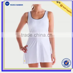 Leather Skirt Suits Popular Tennis Fashion Dress for Girls thumbnail-4
