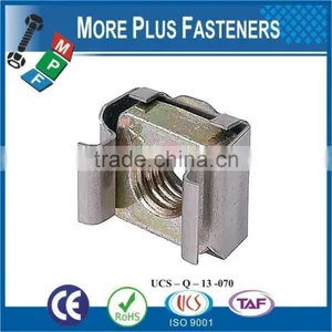 Made in Taiwan Brass Stainless Steel Zinc Plated Cage Nut thumbnail-2