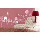 Contemporay Funky Pink Flower Decoration Wall Sticker F261 thumbnail-1