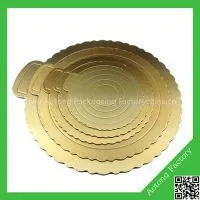 China Golden Round Cardboard Wholesale Cake Boards thumbnail-1