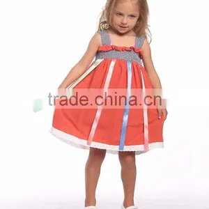 New Fashion Spaghetti Strap Baby Girls Spring Chiffon Dress Design thumbnail-1