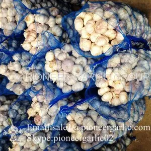 New Crop 5.5cm Normal White Fresh Garlic In 10 kg Mesh Bag Packing thumbnail-2