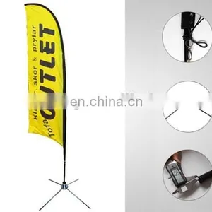 2017 Good Quality Customized Promotional Flying Feather Flag With Pole/ Beach Flags /customized Advertising Flag thumbnail-4