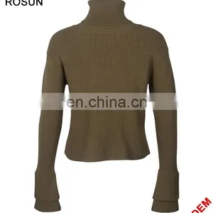 High Neck Knit Wear Girl Sweater thumbnail-2
