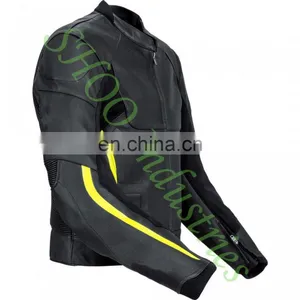 Leather Motorcycle Jacket,Fashion Motobike Jacket , Ladies Sports Jacket , Racer Wears thumbnail-1