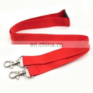 Woven Style Bulk Bottom Price Polyester Blank Lanyard With Accessories thumbnail-1