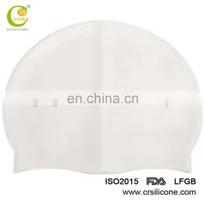 Kids Sports Silicone Material Swim Cap Flexible Durable Swimming Hat Black Yellow thumbnail-5