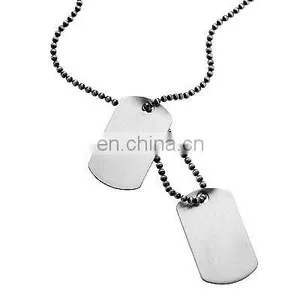 Blank Military Dog Tags With Ballchain thumbnail-1