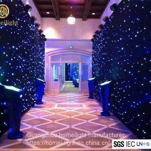 Blue and White Mix Led Star Curtain Cloth Wedding Backdrop thumbnail-1