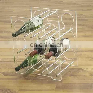 Hot Sale High Quality Custom Clear Acrlic Wine Shelf thumbnail-5