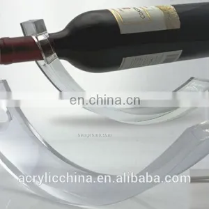 Single Acrylic Display Stand for Wine Bottle,acrylic Used Commercial Wine Racks thumbnail-2