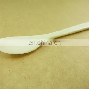 5.2 Inch Hand Carved Cow Bone Egg Spoon thumbnail-2